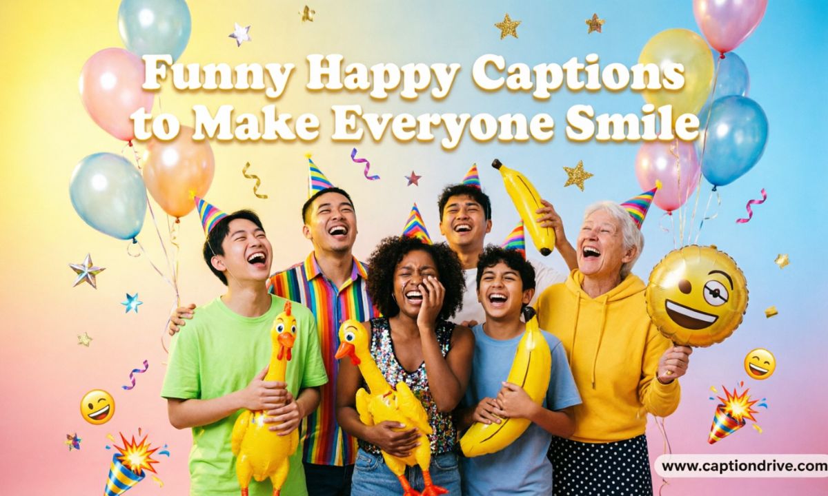 Funny Happy Captions to Make Everyone Smile