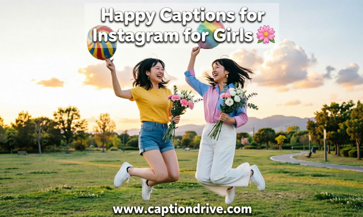 Happy Captions for Instagram for Girls