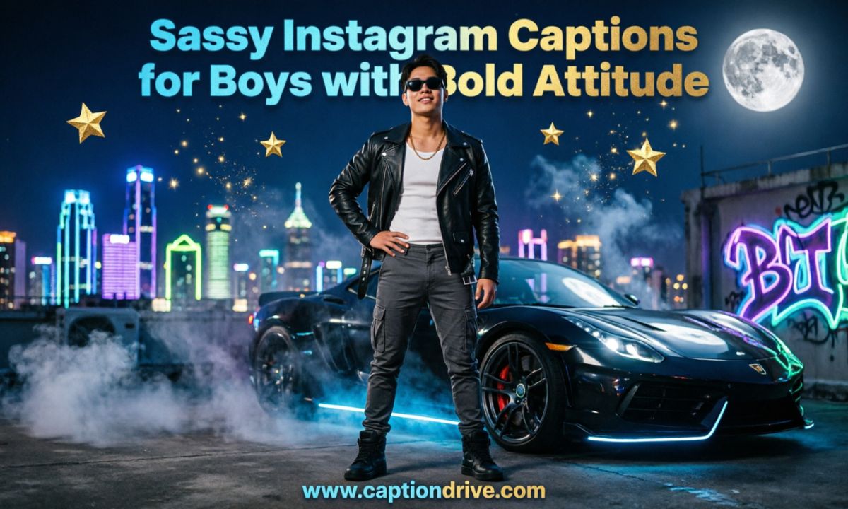 Sassy Instagram Captions for Boys with Bold Attitude