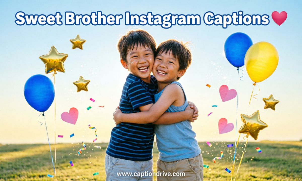 Sweet Brother Instagram Captions