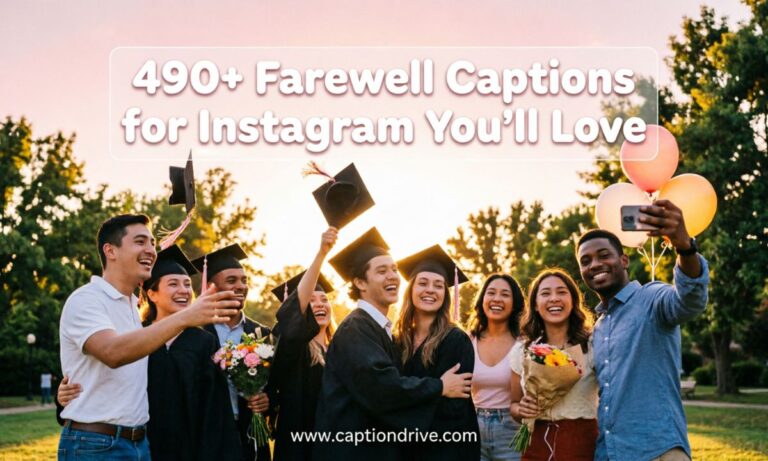 Farewell Captions for Instagram