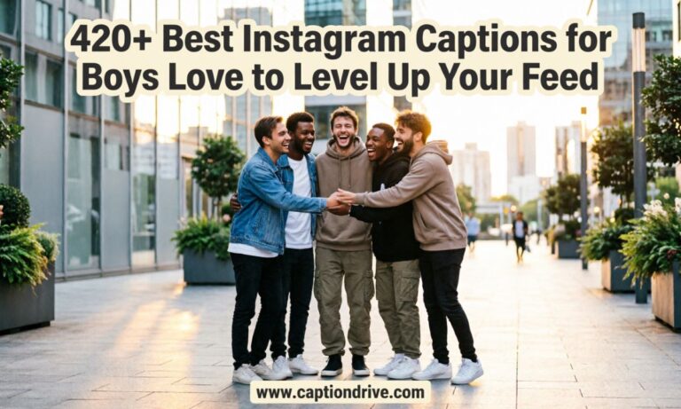 Instagram captions for boys love