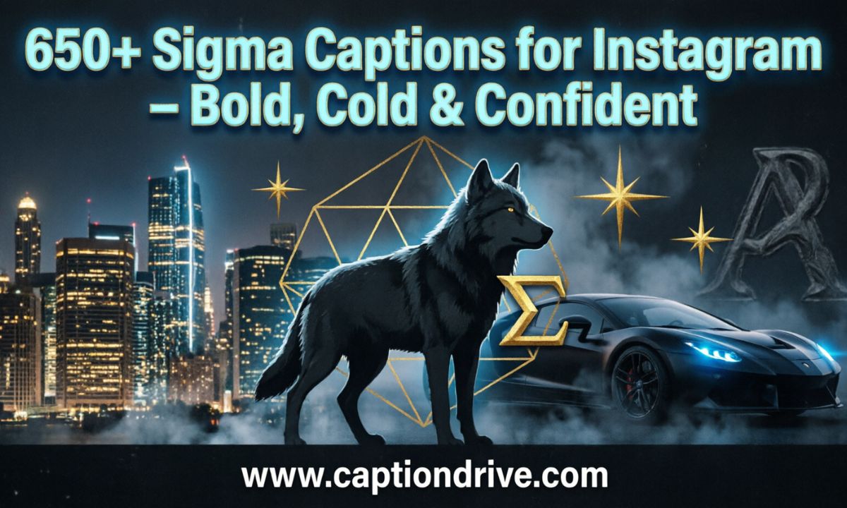 Sigma Captions for Instagram