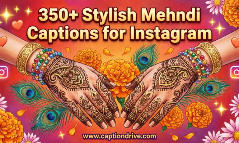Stylish Mehndi Captions for Instagram