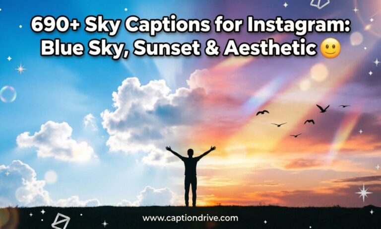 sky captions for Instagram
