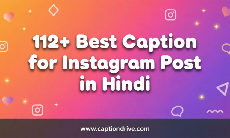 Best Caption for Instagram Post in Hindi