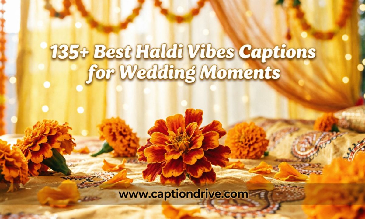 Best Haldi Vibes Captions for Wedding