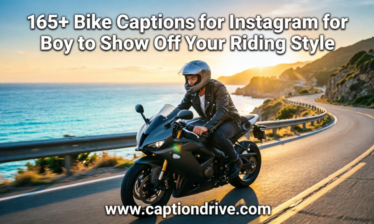 Bike Captions for Instagram for Boy