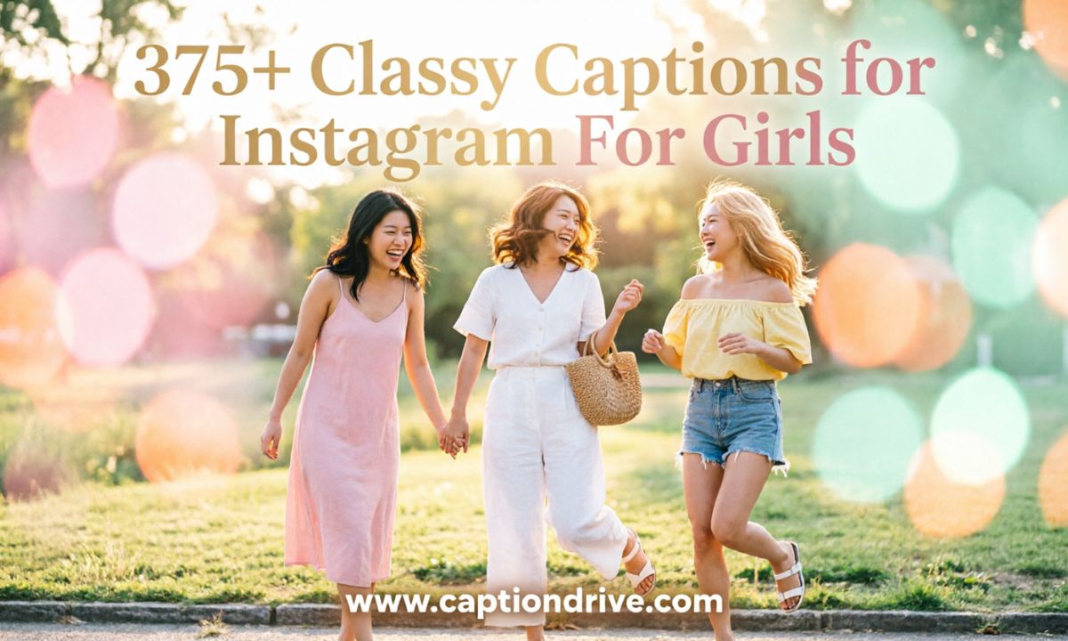 Classy Captions for Instagram For Girls