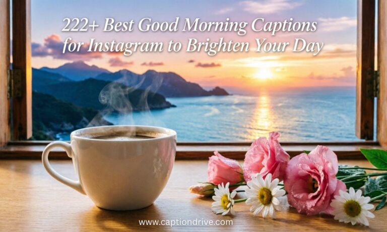 Good Morning Captions for Instagram