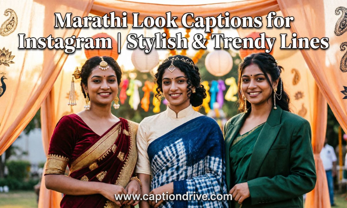 Marathi Look Captions for Instagram