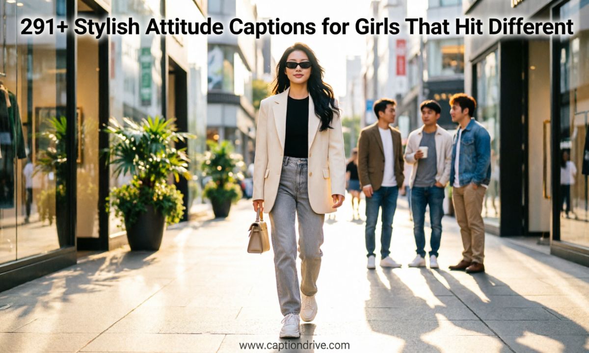 Stylish Attitude Captions for Girls