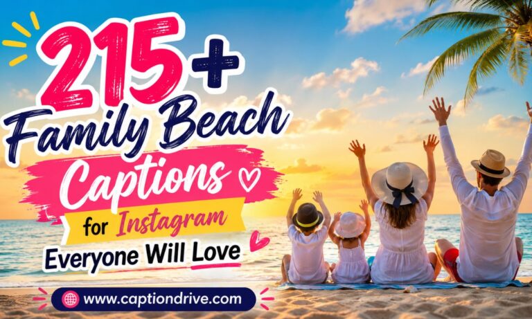 family beach captions for Instagram