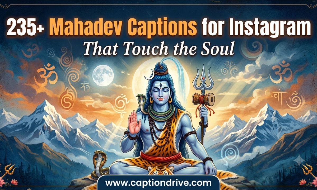Mahadev Captions for Instagram