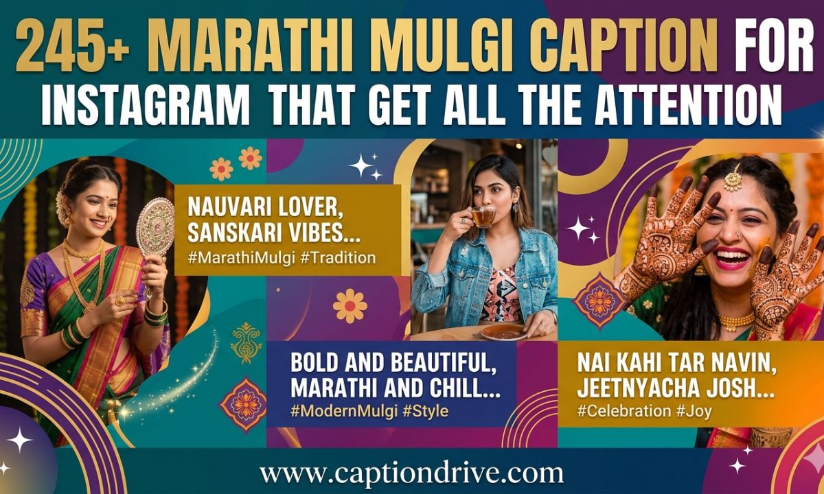Marathi Mulgi Caption For Instagram