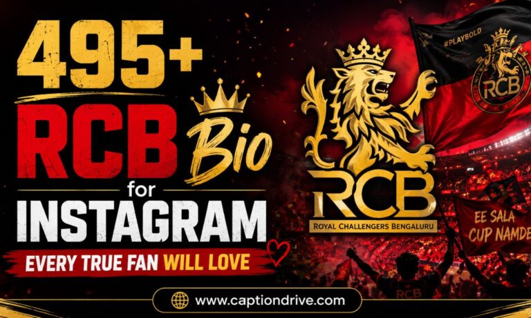 RCB Bio for Instagram