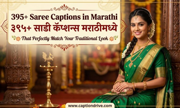 Saree Captions in Marathi