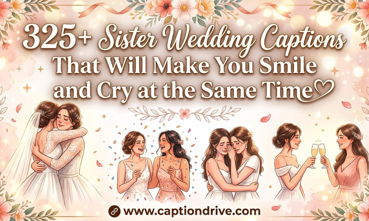 Sister Wedding Captions