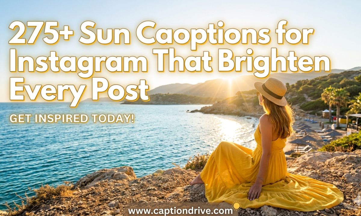Sun Captions for Instagram
