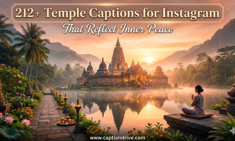 Temple Captions for Instagram